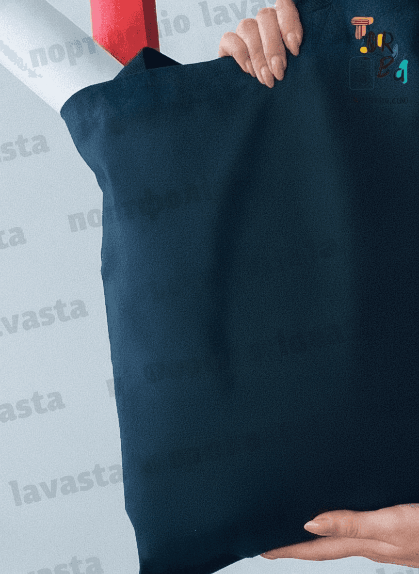 Oversized Black Calico Tote Bag
