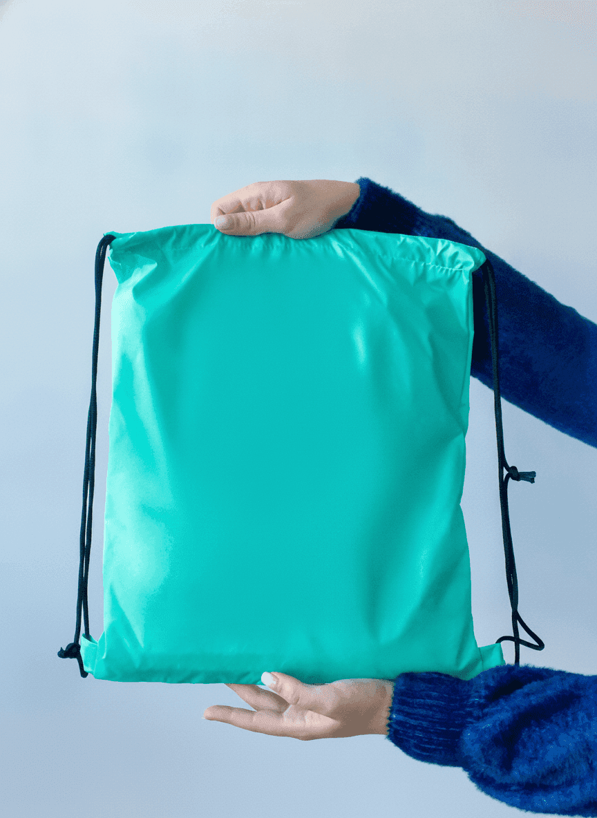 Raincoat Fabric Drawstring Shoe Bag