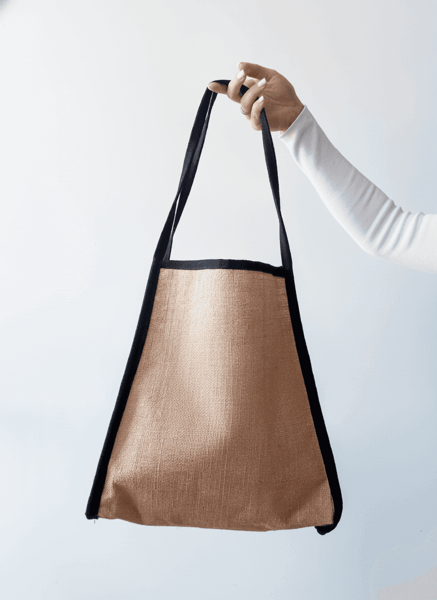 Laminated Jute Tote Bag