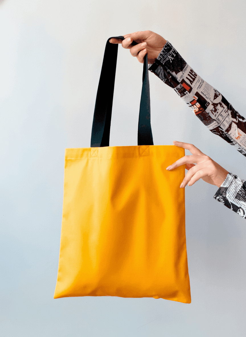 Yellow Heavyweight Cotton Tote Bag
