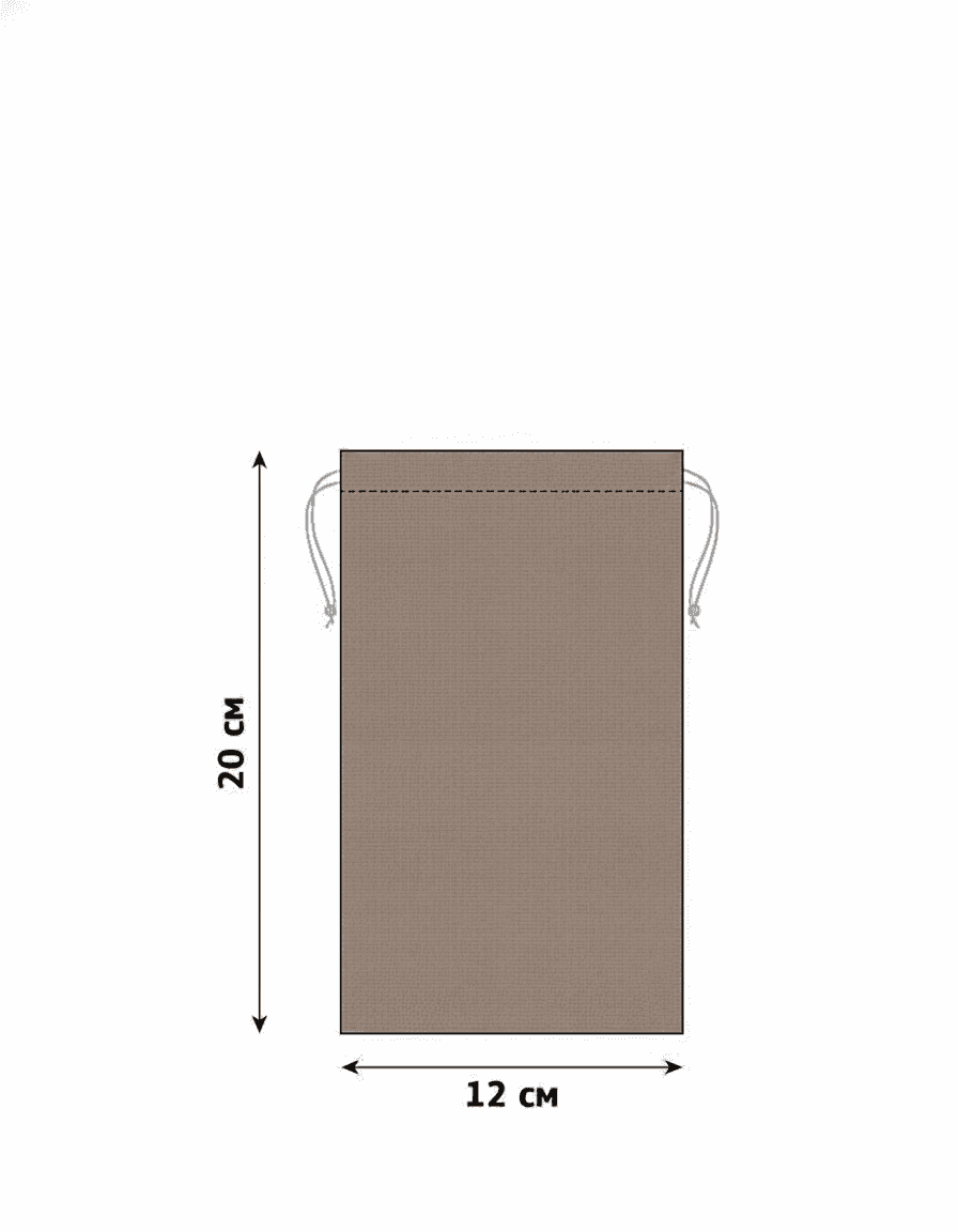 Natural Burlap Drawstring Pouch
