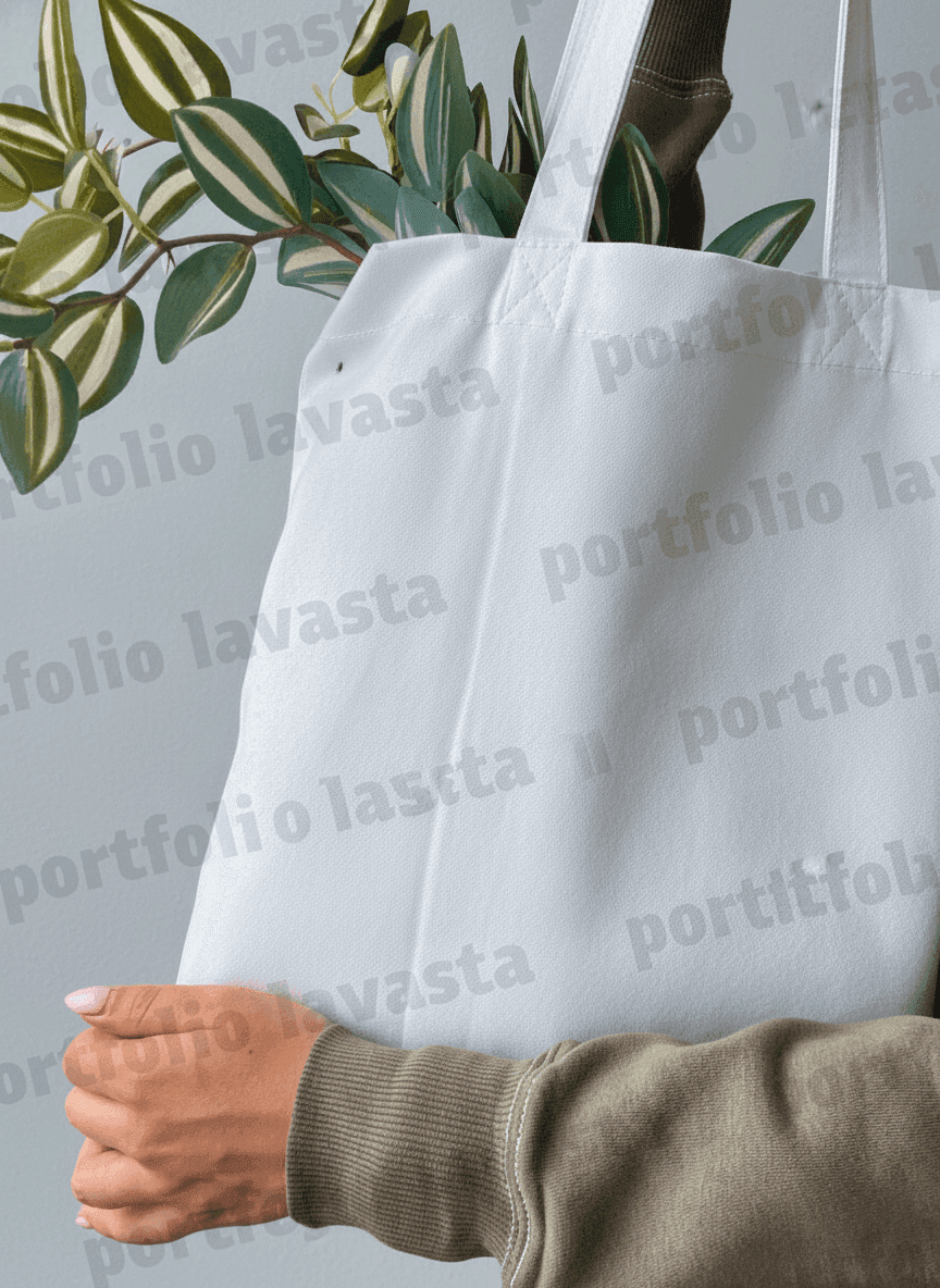 Snow White Twill Tote Bag