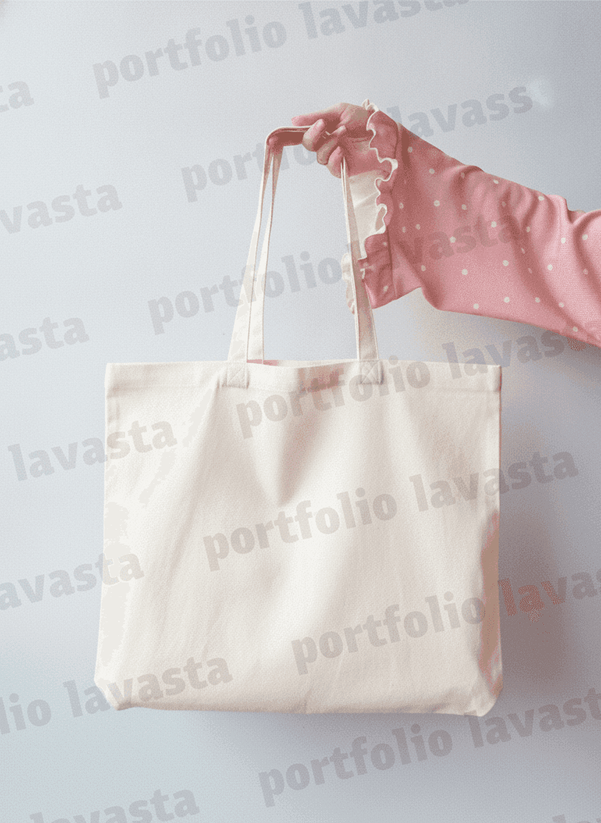 Light Beige Eco Tote Bag for Printing