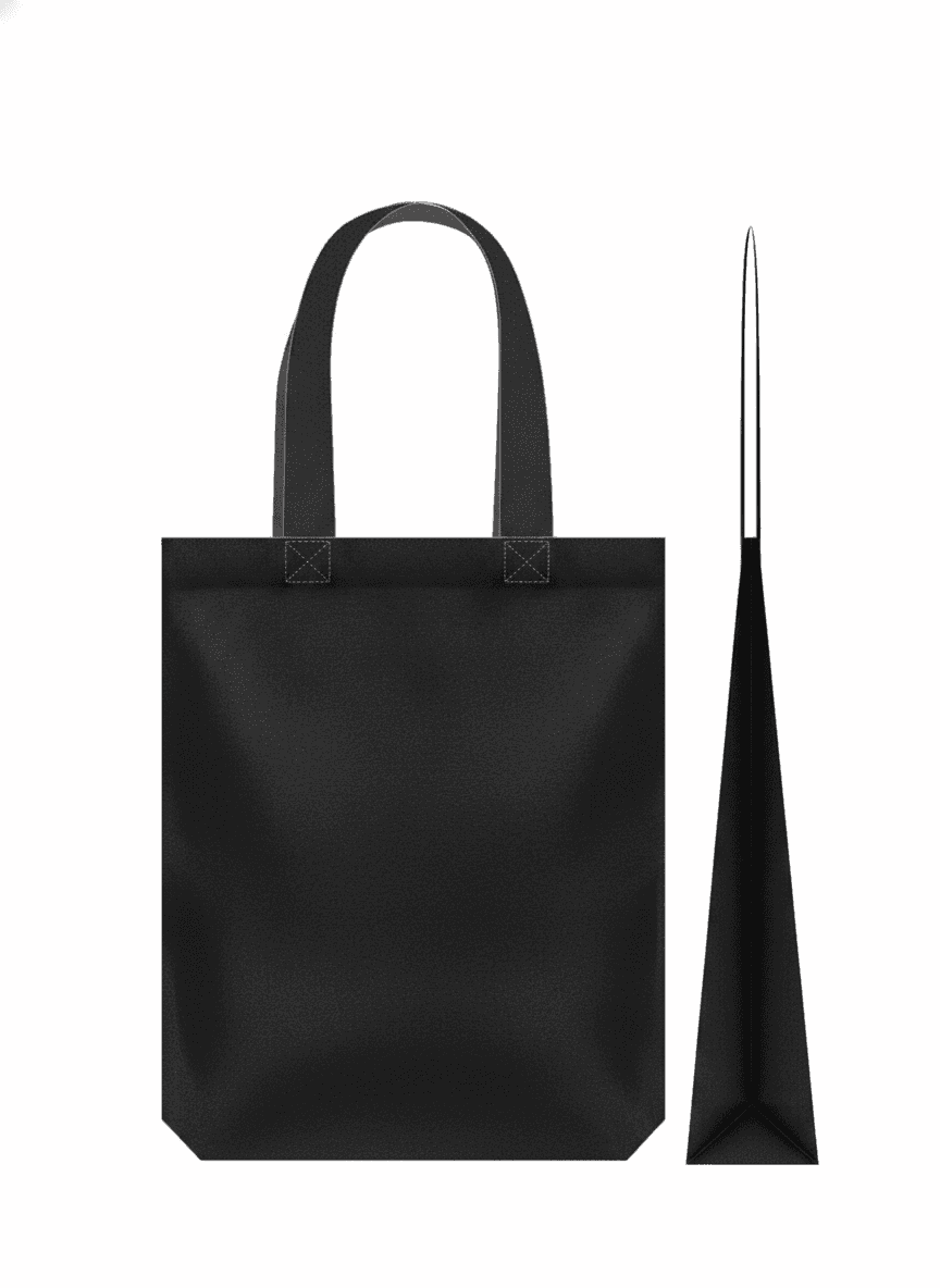Heavy-Duty Cotton Tote Bag Black