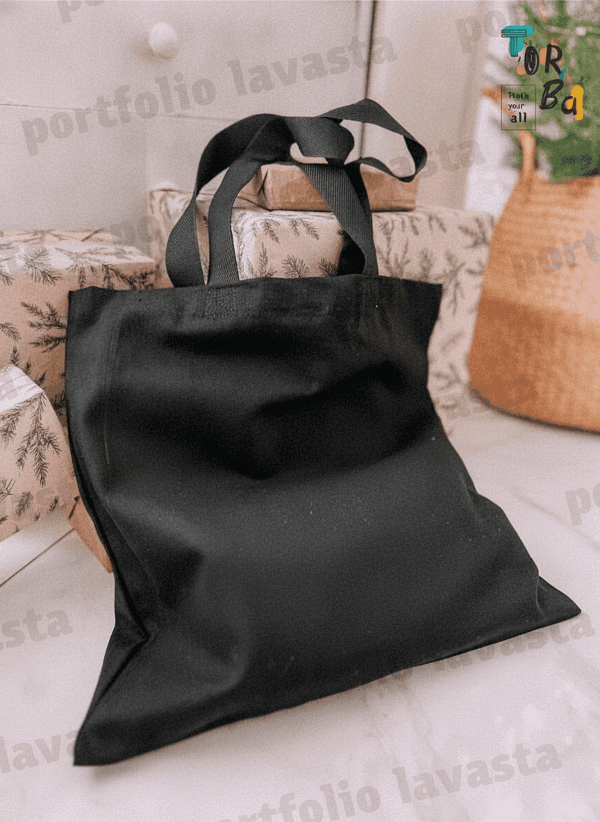 Sturdy Cotton Square Tote Bag