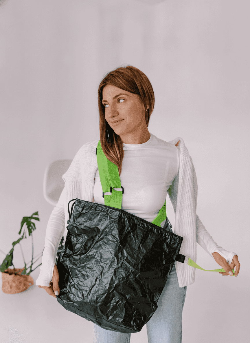 Water-Repellent Tyvek Tote Bag with Sturdy Handles