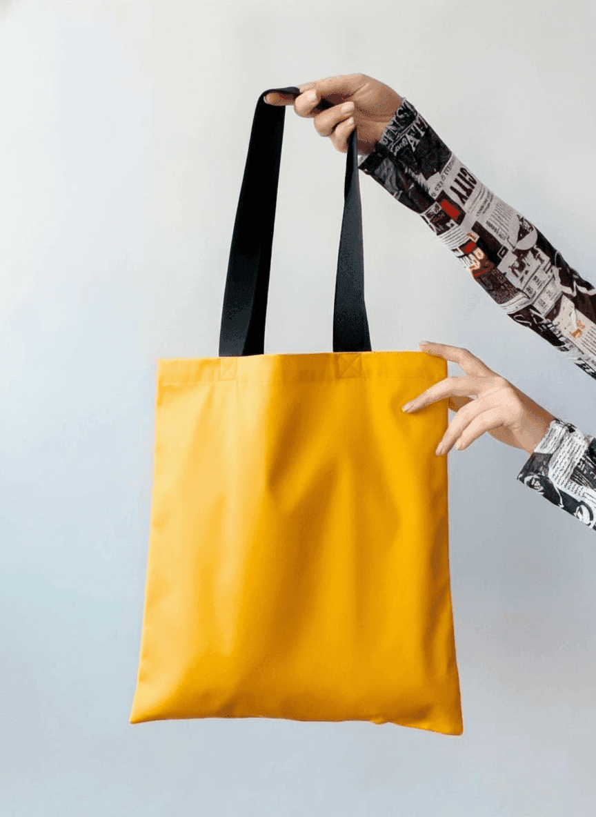 Yellow Heavyweight Cotton Tote Bag