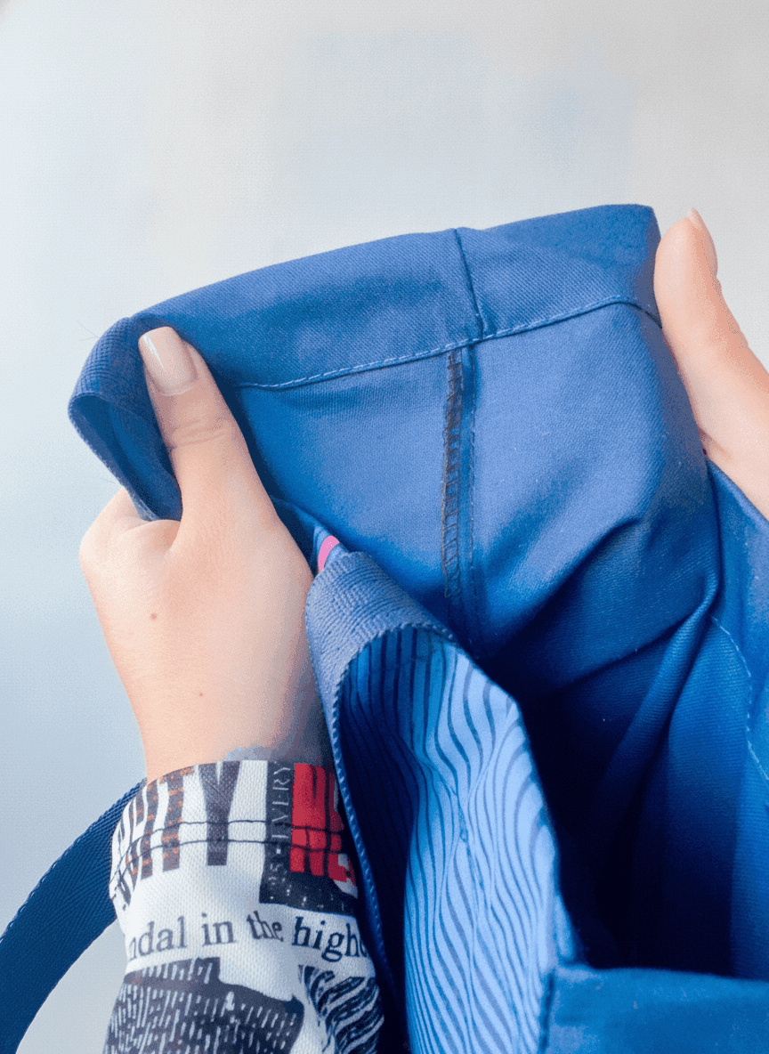 Heavyweight Navy Cotton Tote Bag