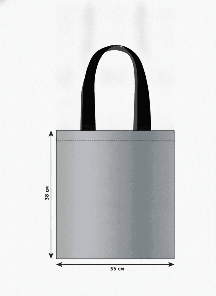 Reflective Raincoat Fabric Tote Bag with Black Handles