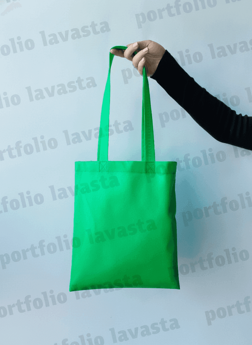 Green Nonwoven Tote Bag