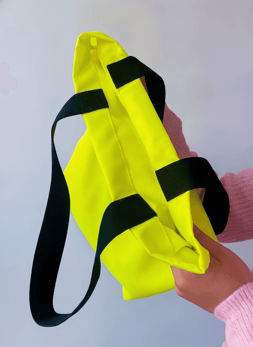 Heavyweight Cotton Lime Green Tote Bag