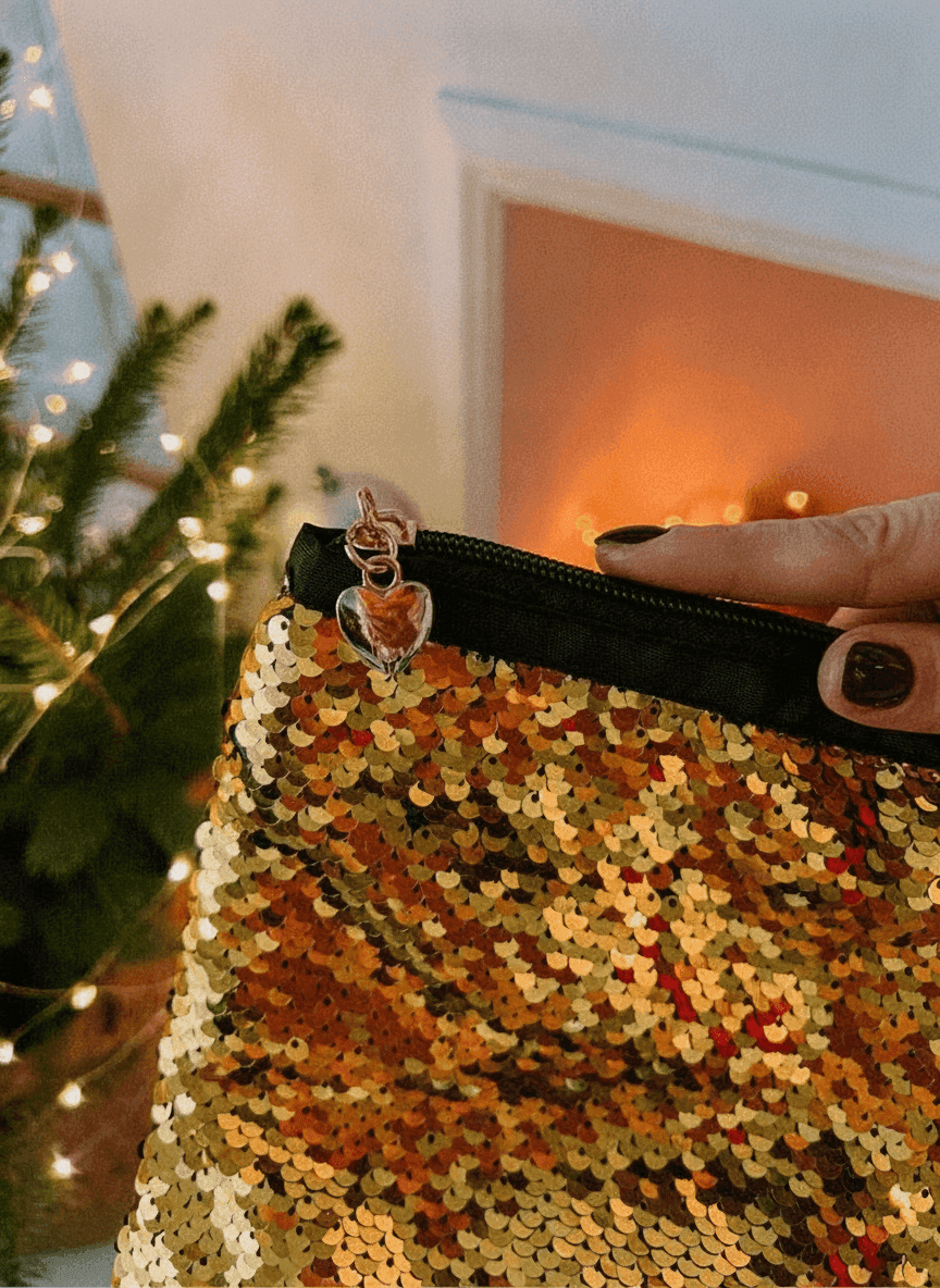 Sequin Makeup Bag