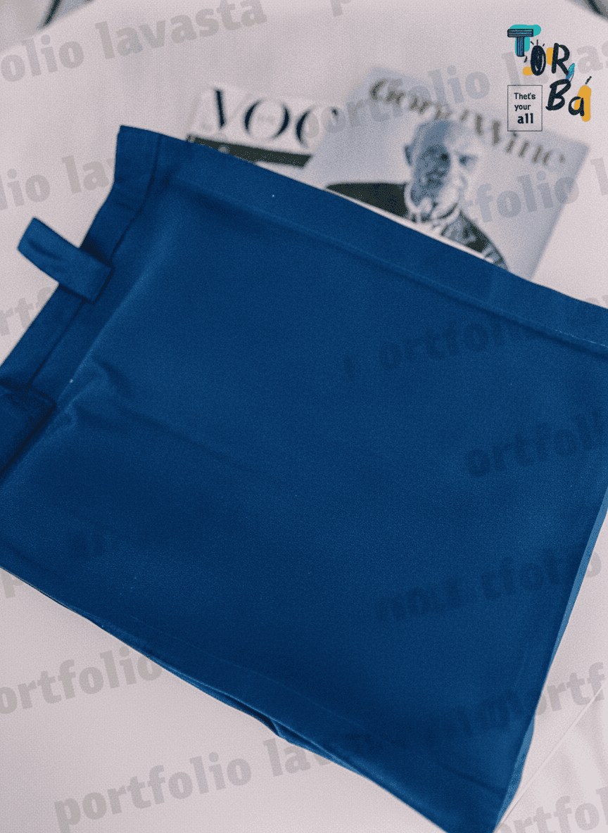 Blue Calico Tote Bag