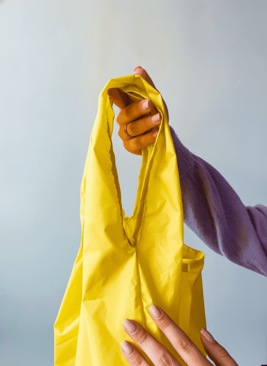 Packable Raincoat Fabric Tote