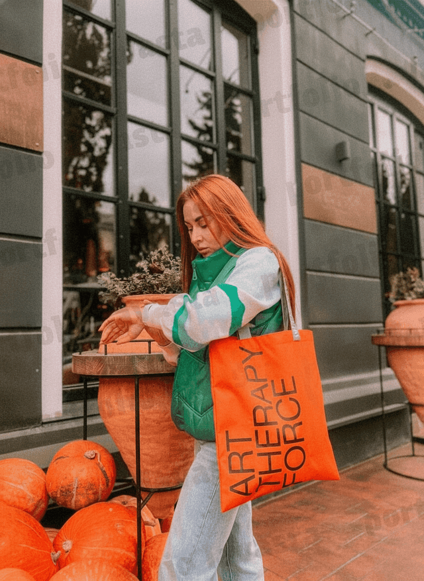 Waterproof tote bag with long reflective strap