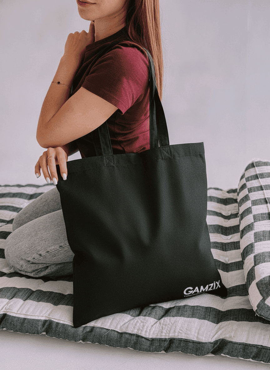Black Heavy-Duty Eco Cotton Tote Bag
