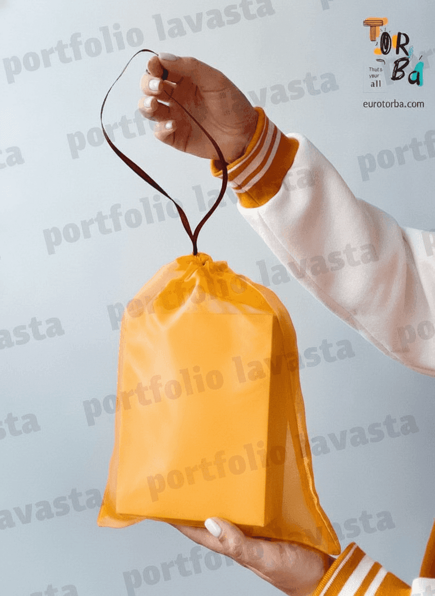 Orange Organza Pouch