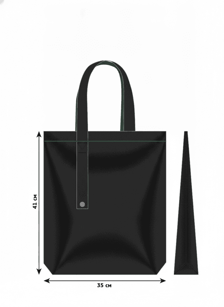 Lined Twill Tote Bag