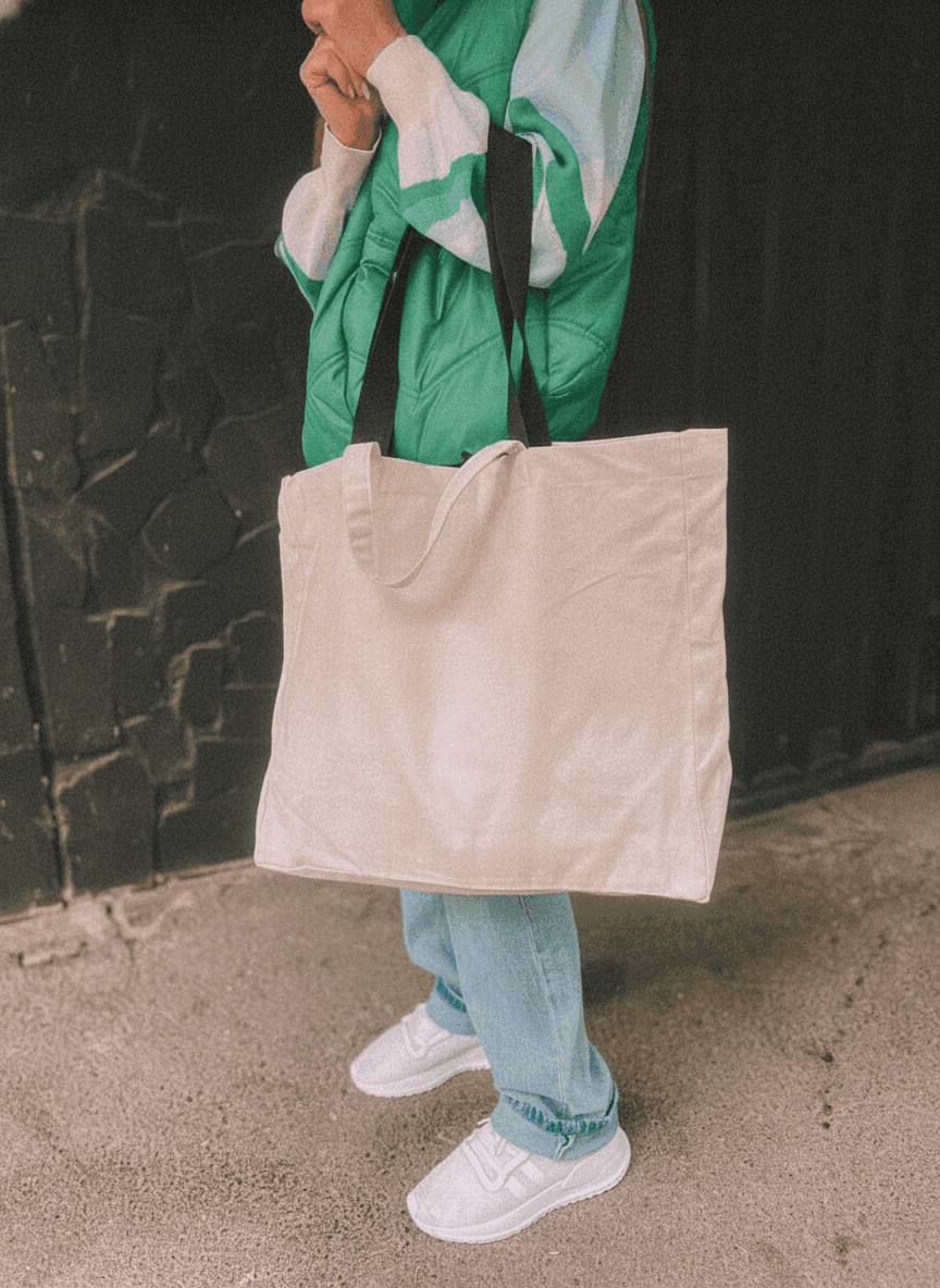 Heavy Cotton Tote Bag with Two Handles