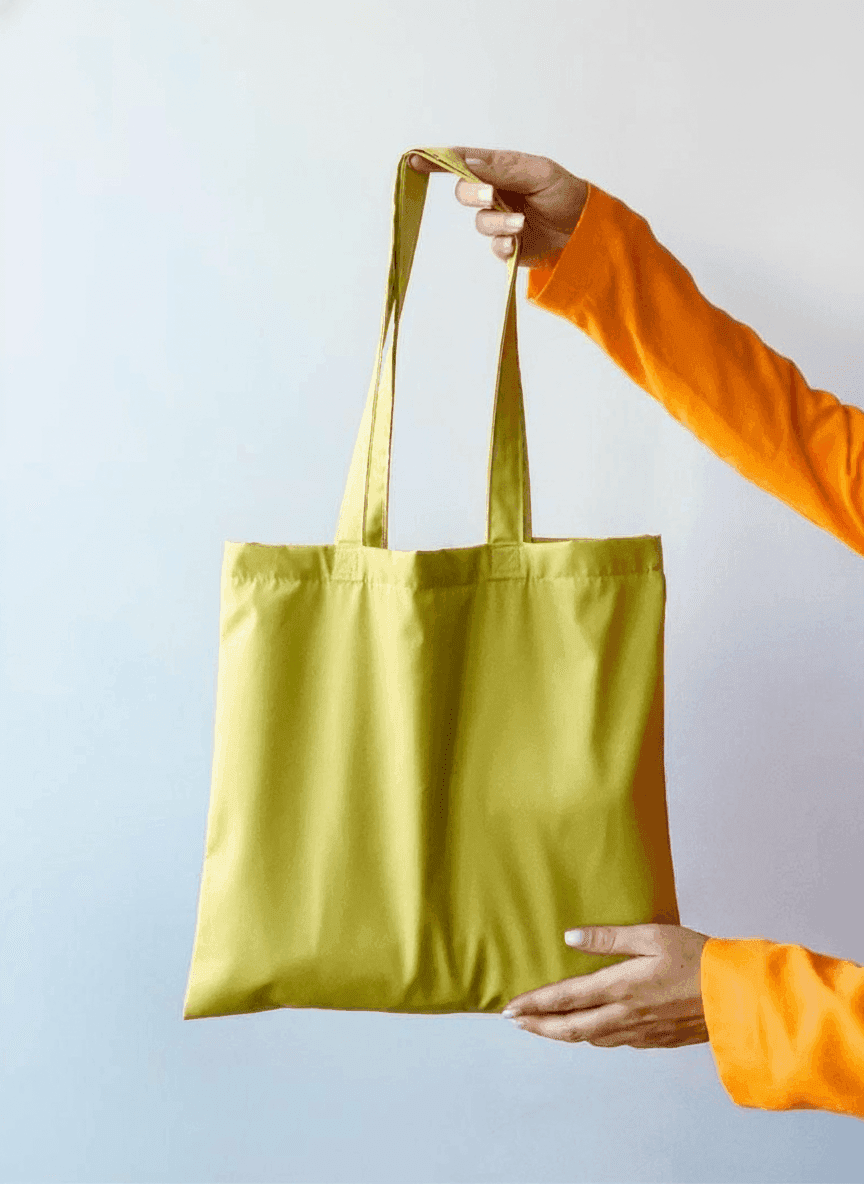 Sturdy Lime Green Square Tote Bag