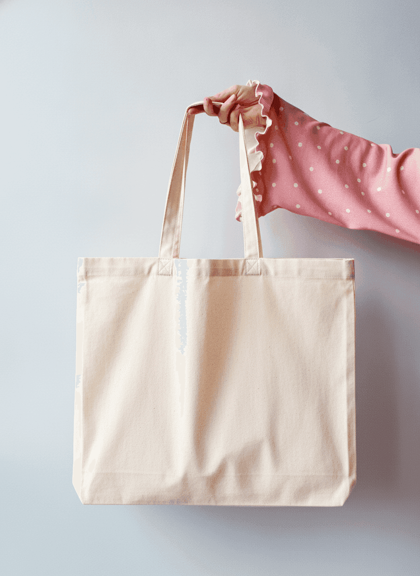 Light Beige Eco Tote Bag for Printing