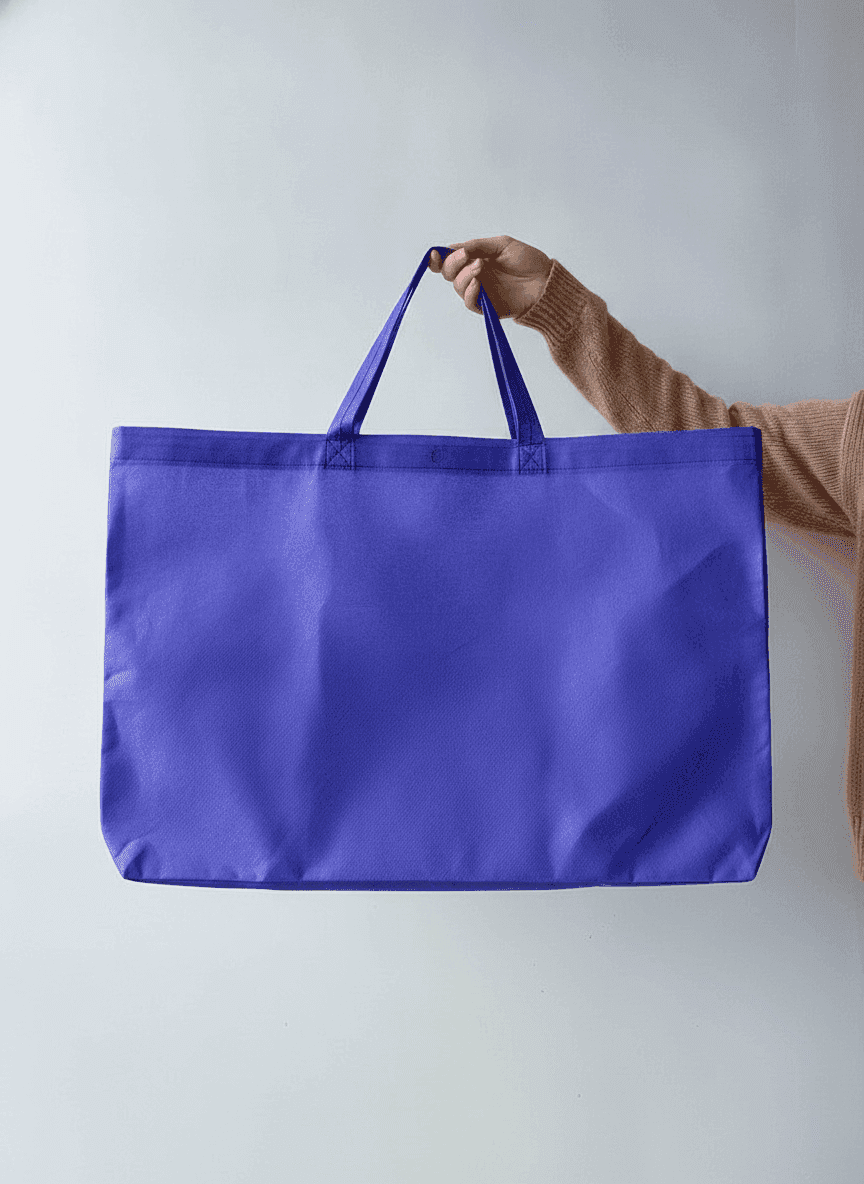 Purple Reusable Spunbond Tote Bag