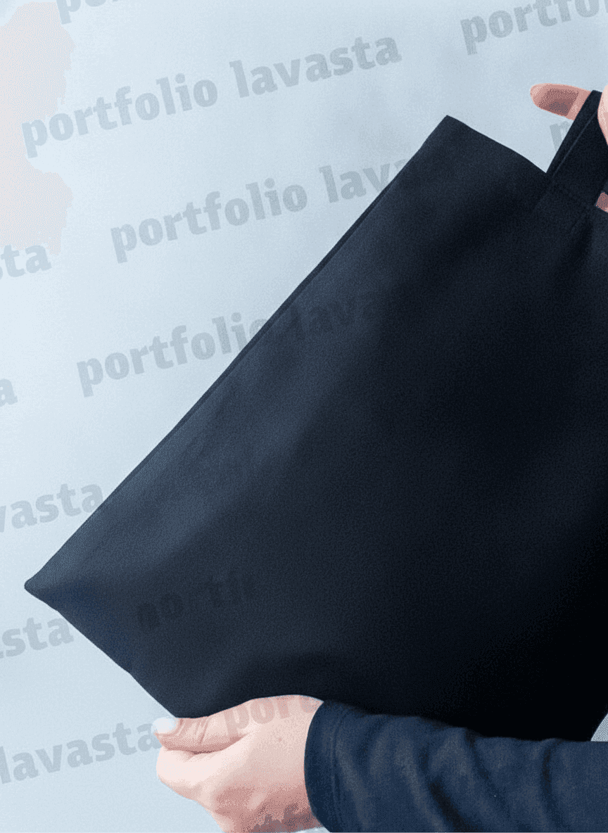 Heavy-Duty Black Tote Bag