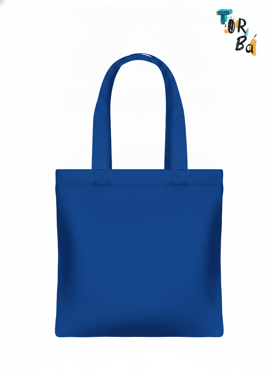 Heavyweight Cotton Tote Bag Electric Blue