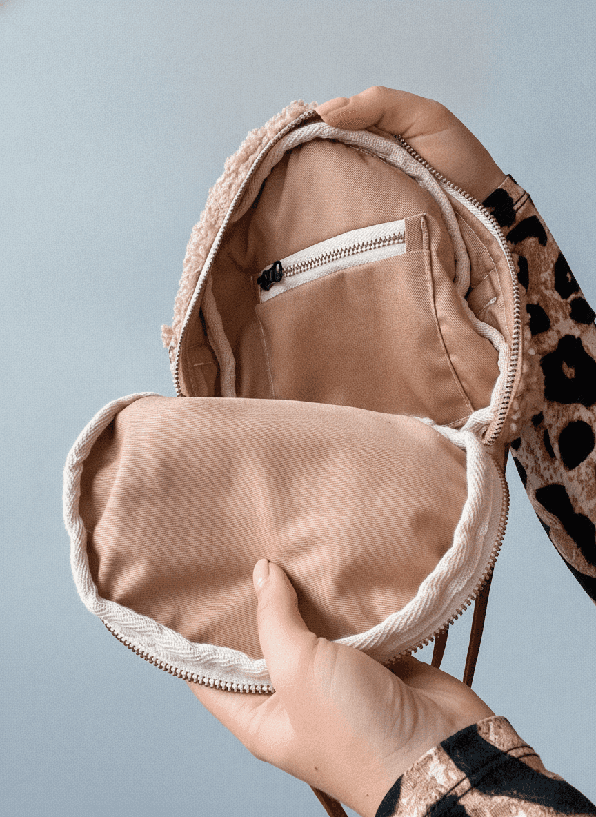 Shearling Clutch