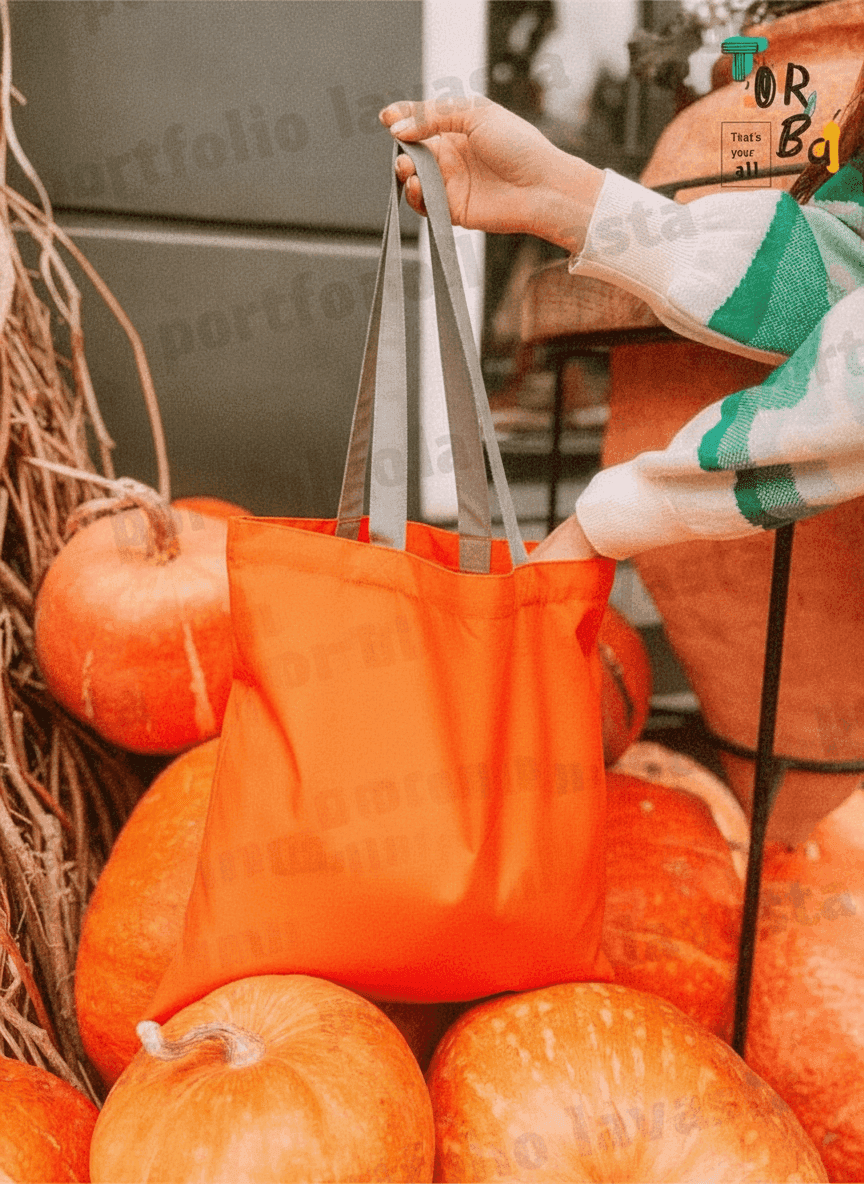 Waterproof tote bag with long reflective strap
