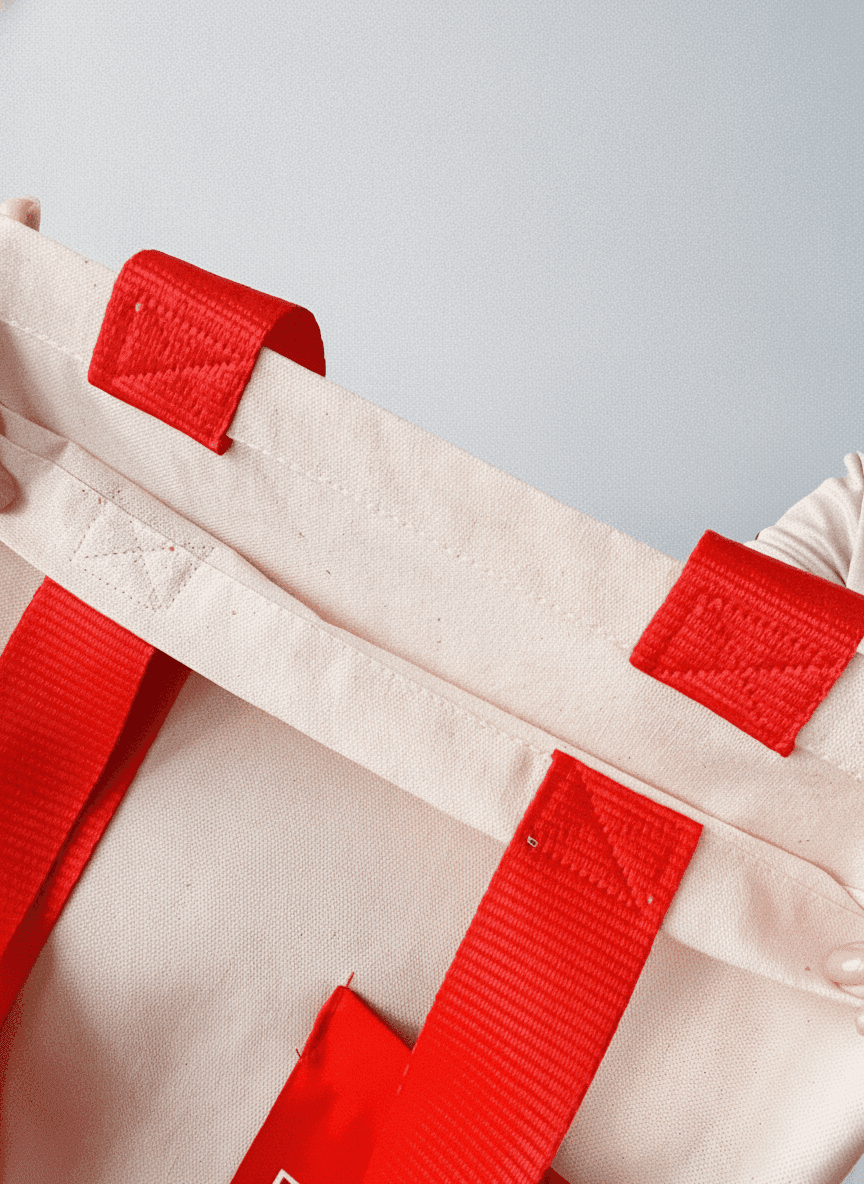 White Custom Logo Tote Bag