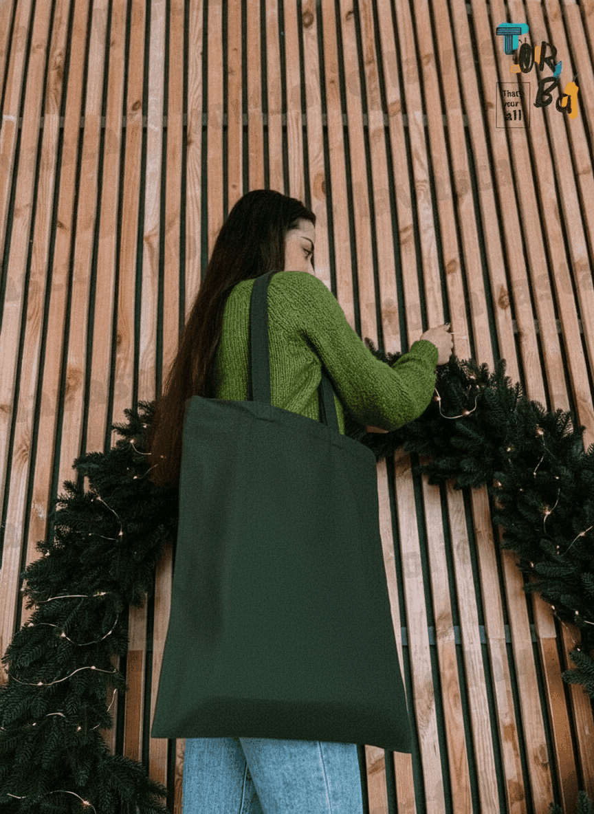 Khaki Heavyweight Cotton Tote Bag