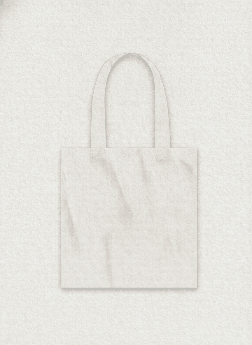 Cotton Twill Tote Bag with Webbing Handles