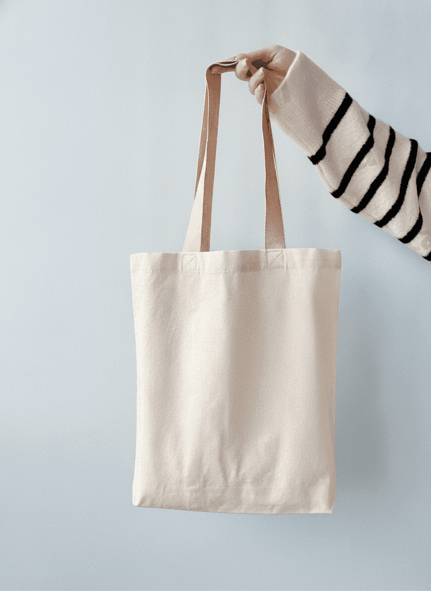 Medium-Weight Double-Bottom Tote Bag