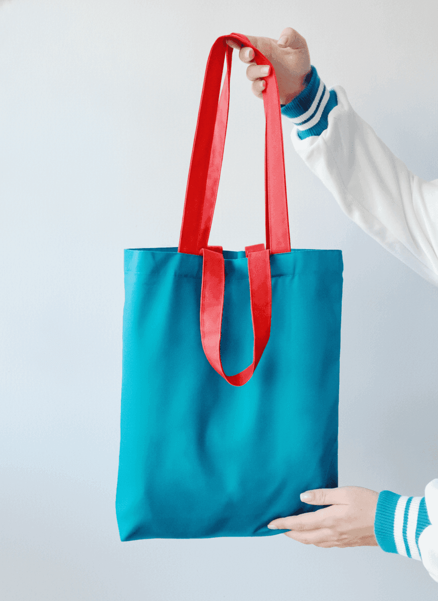 Tote Bag with Double Long Straps