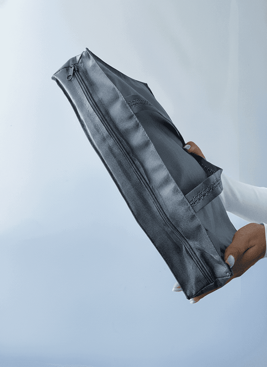 Spunbond Nonwoven Tote with Patterned Handles