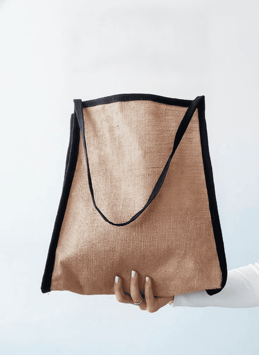 Laminated Jute Tote Bag