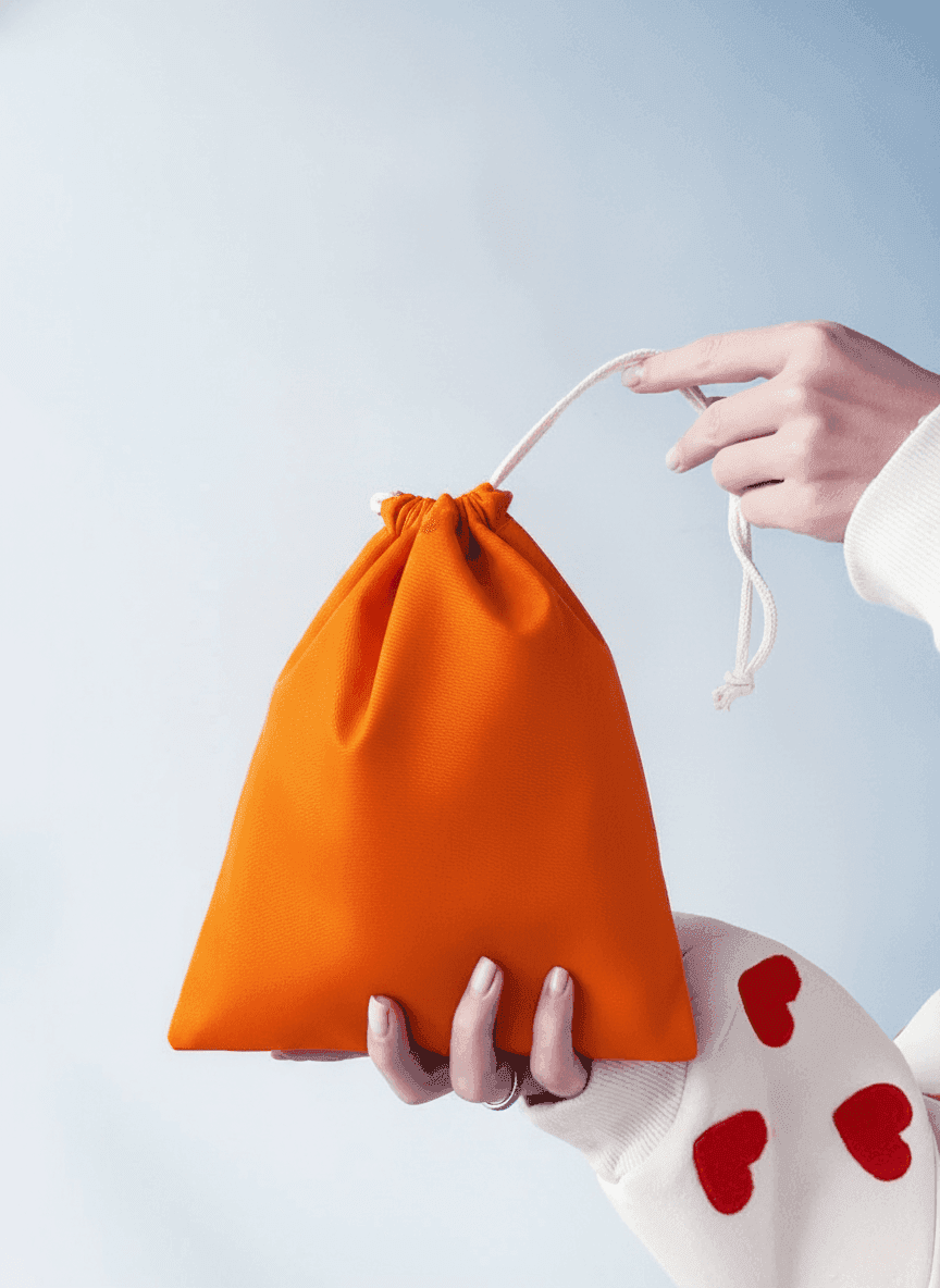 Twill Drawstring Gift & Storage Pouch