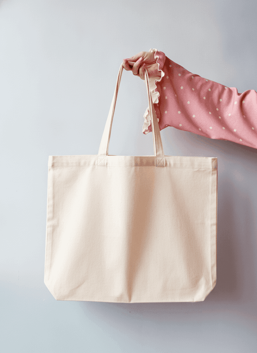 Light Beige Eco Tote Bag for Printing