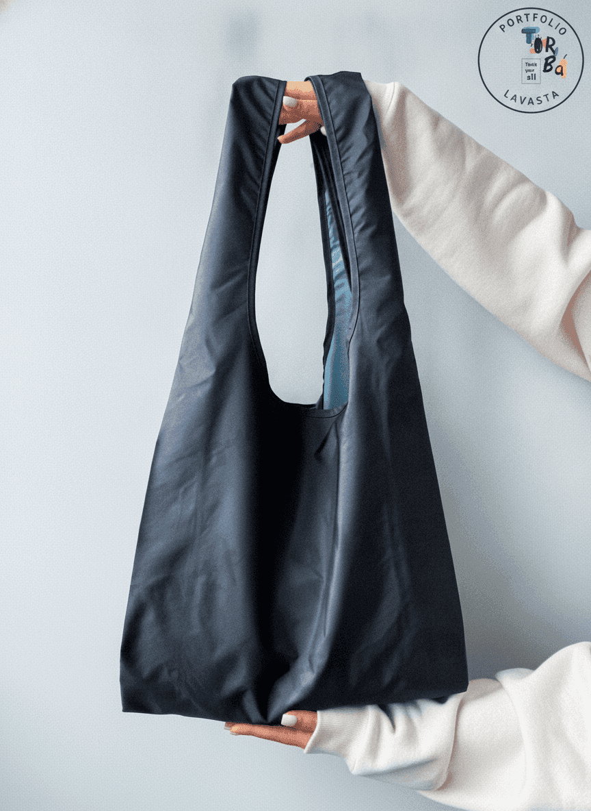 Dark Gray Tote Bag