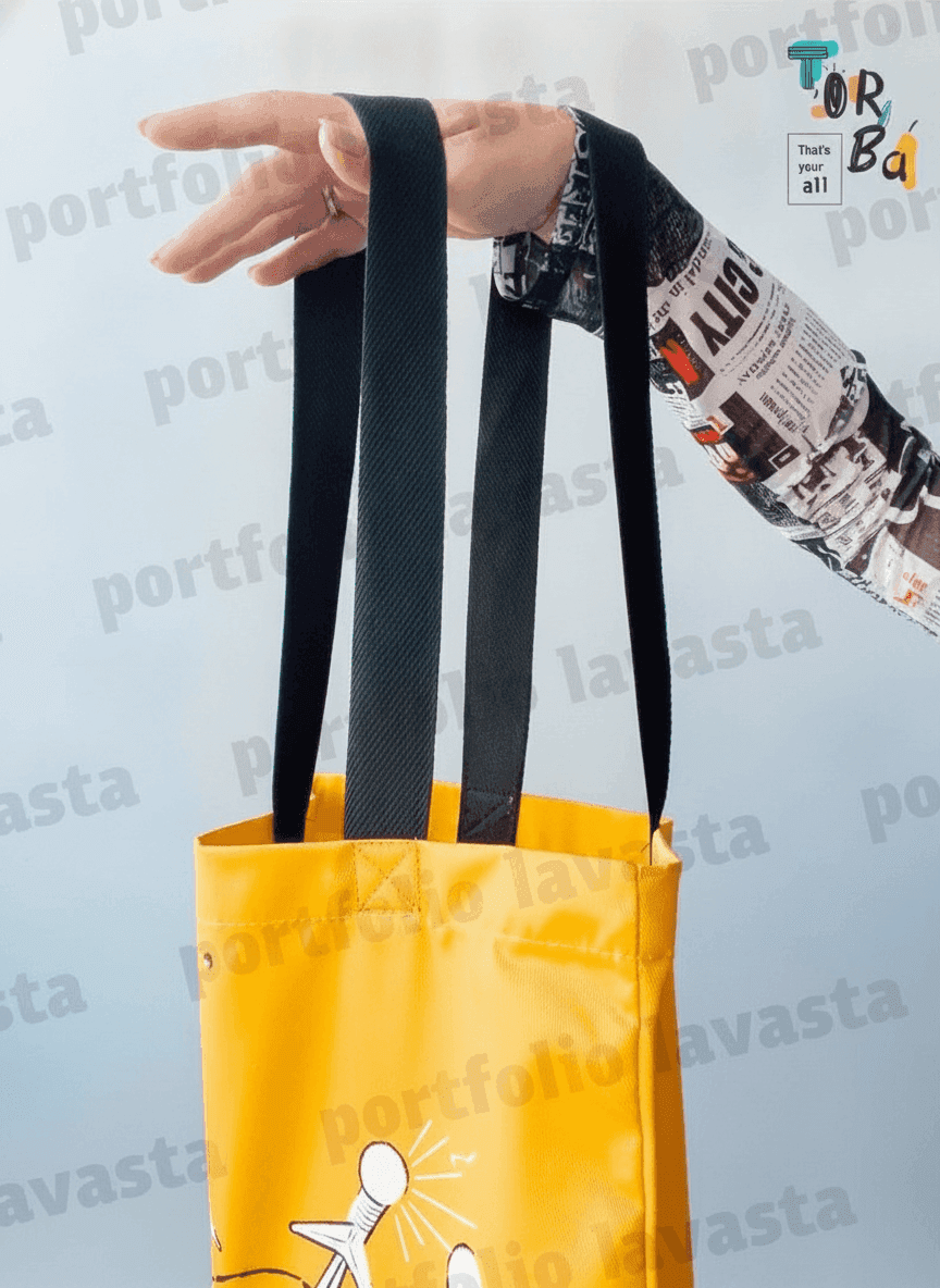 Yellow Heavyweight Cotton Tote Bag