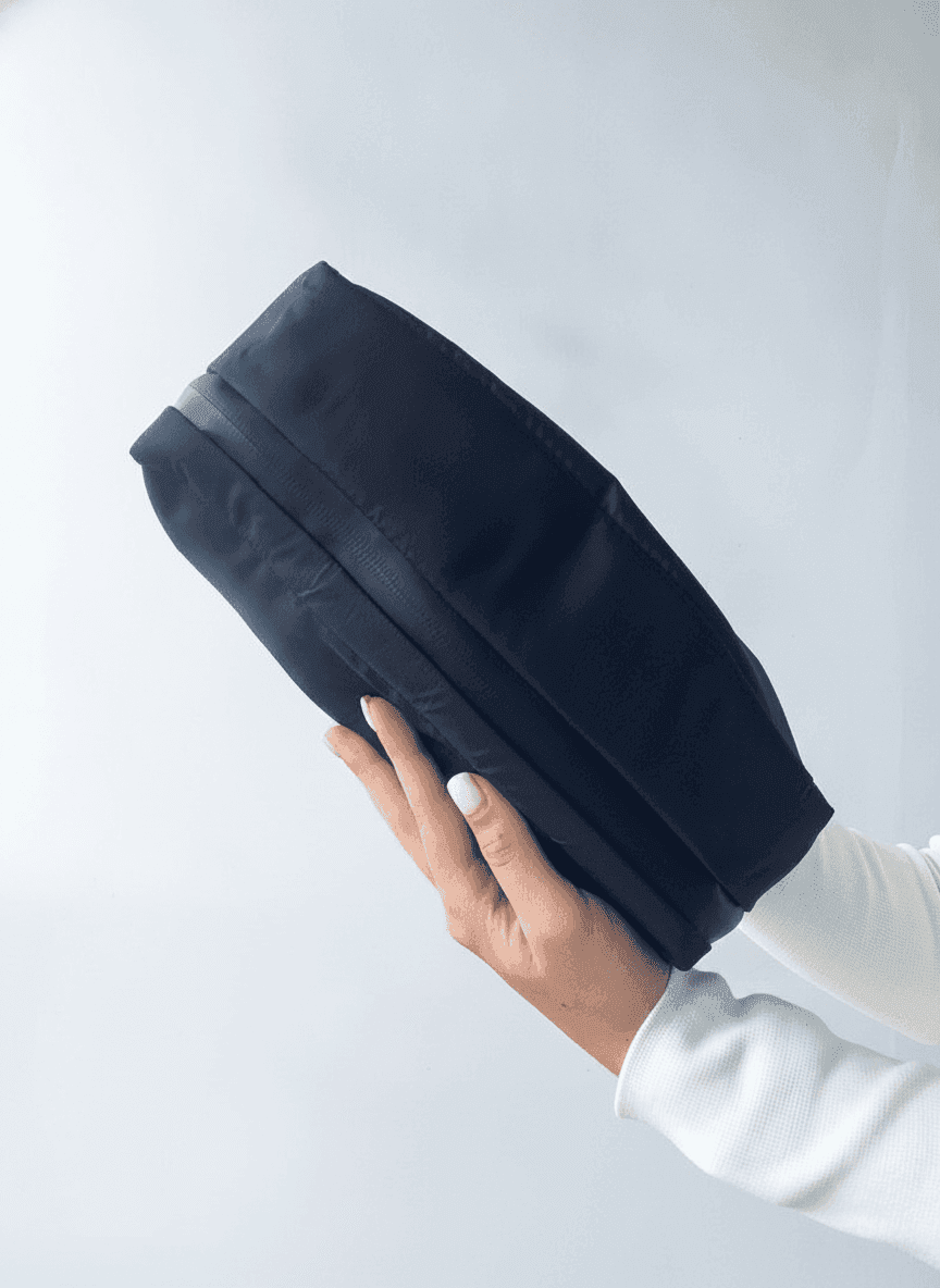 Zippered Nylon Organizer Pouch with Compartments