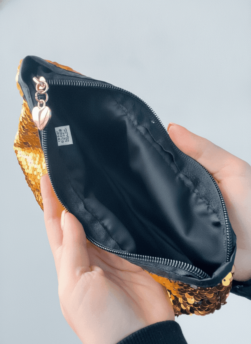 Sequin Makeup Bag