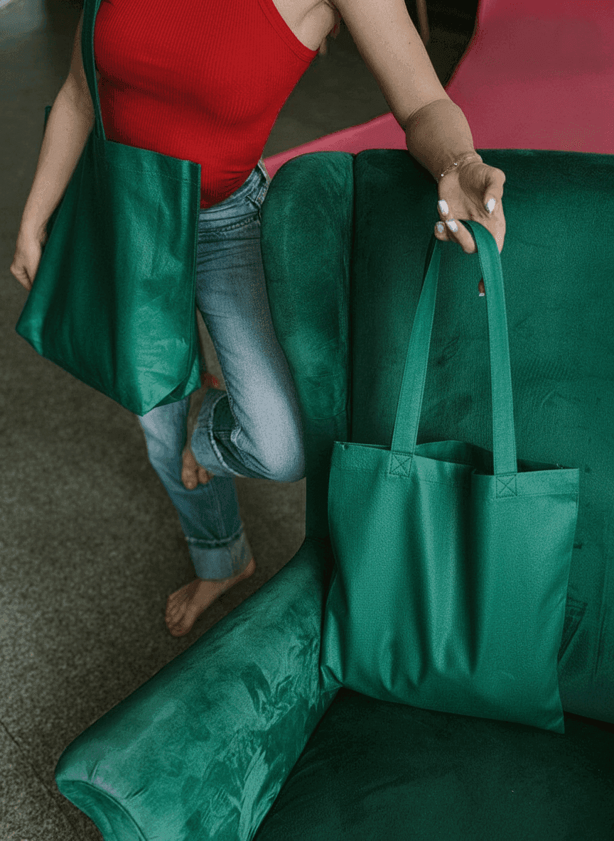 Non-Woven Tote Bag with Long Handles