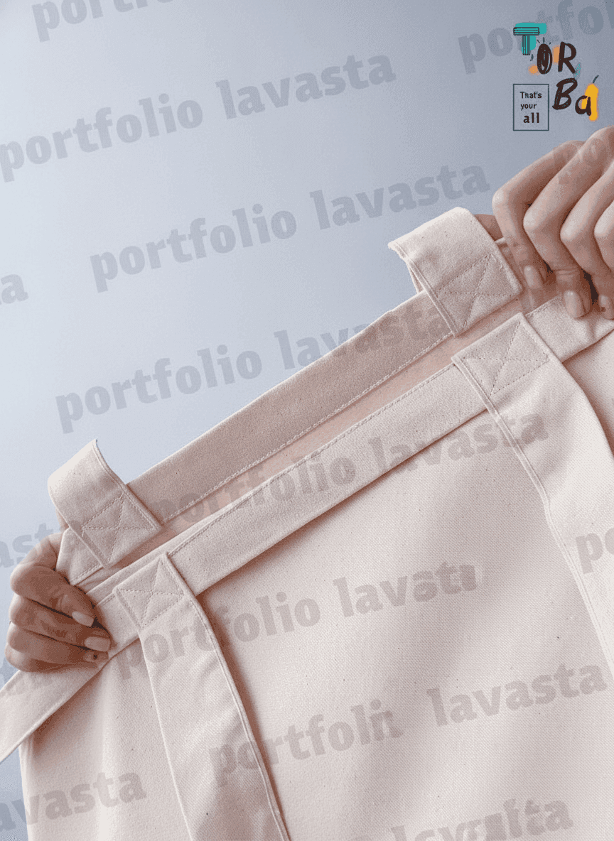 Light Beige Roomy Tote Bag