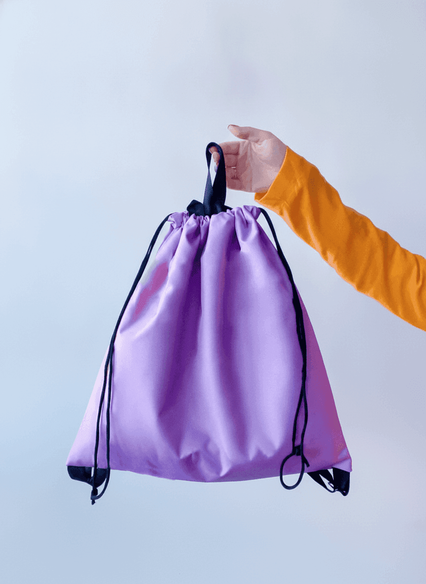 Heavy-Duty Purple Oxford Backpack