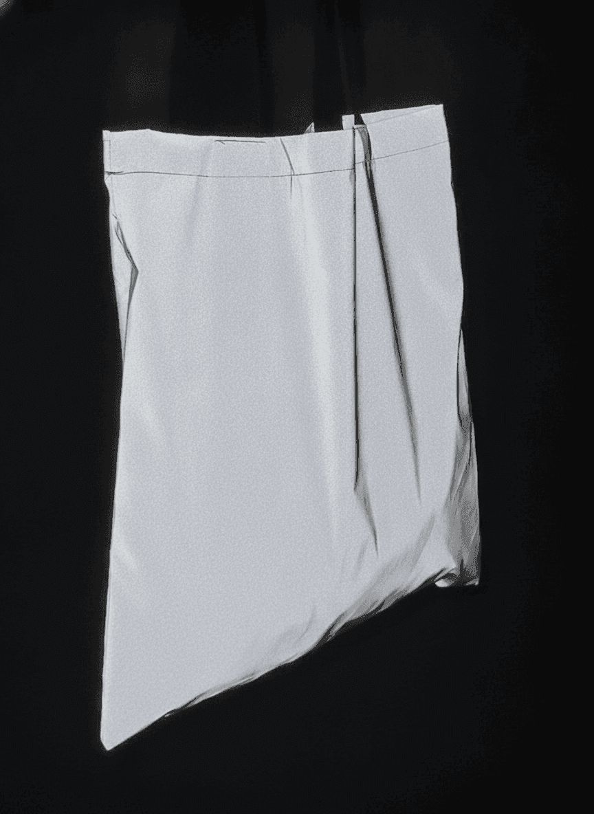 Gray Reflective Tote Bag