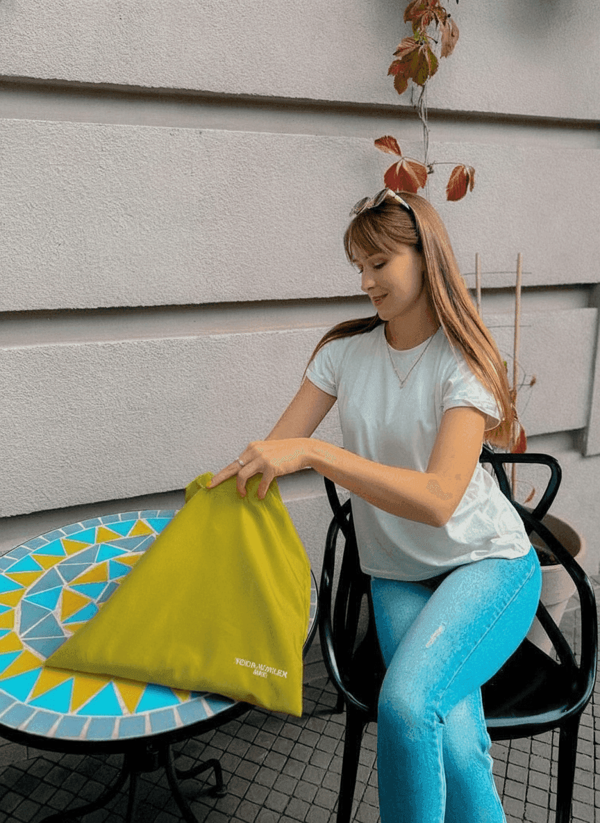 Sturdy Lime Green Square Tote Bag