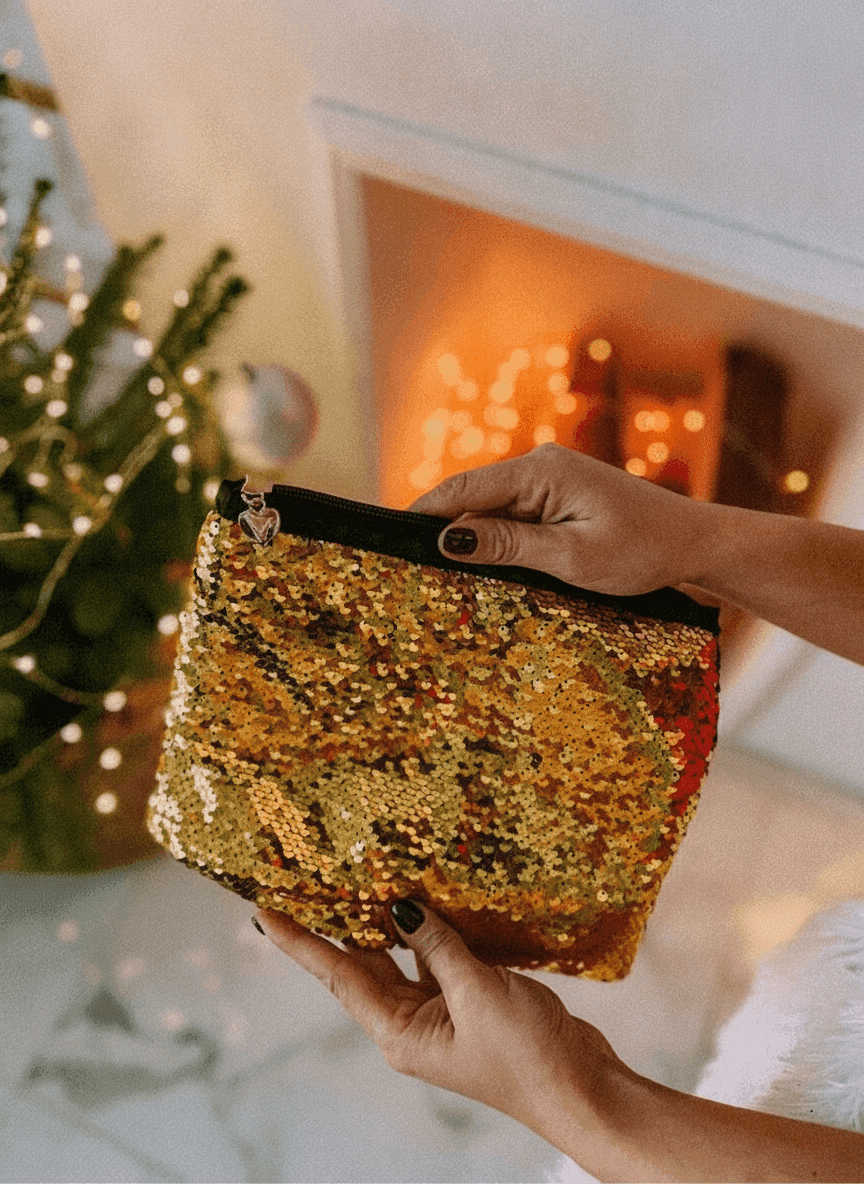 Sequin Makeup Bag