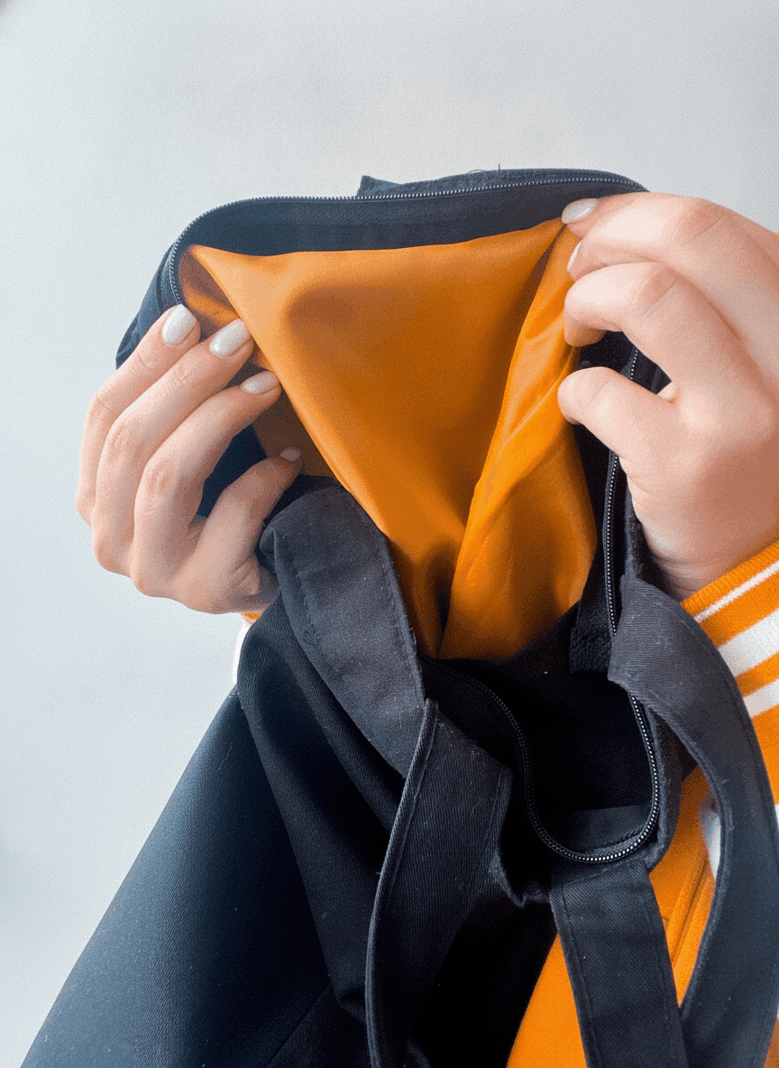 Lined Twill Tote Bag